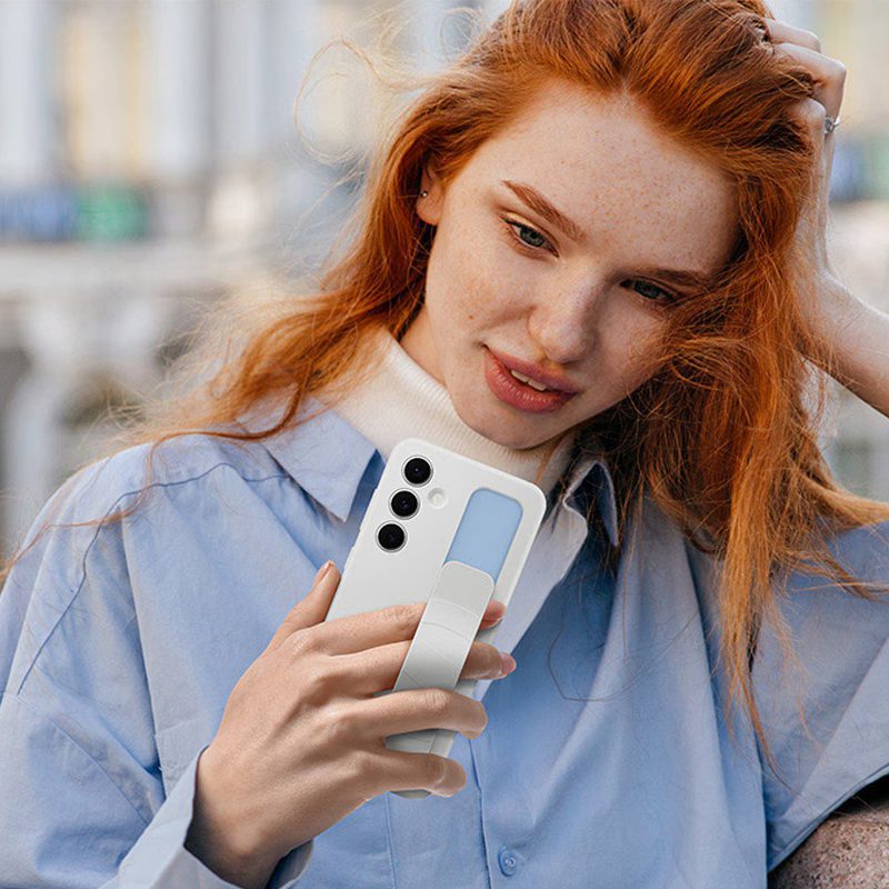 قاب گوشی سامسونگ مدل Standing Grip Case EF-GS721 مناسب Galaxy S24 Fe