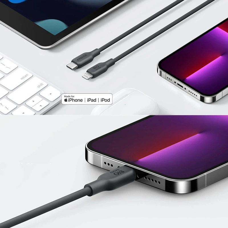 کابل شارژ 90 سانتی متری USB به USB-C انکر مدل A81H5