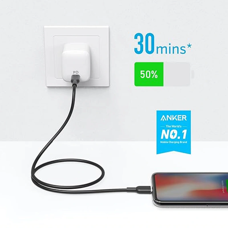 قیمت و خرید کابل شارژ 90 سانتی متری USB-C به لایتنینگ انکر مدل A81B5