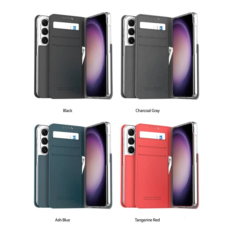 قیمت و خرید کیف چرمی آراری مدل Mustang Diary مناسب Galaxy S23 Plus