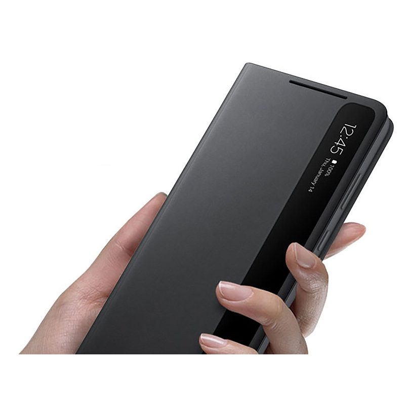 کیف کلاسوری هوشمند سامسونگ مدل Clear View Cover مناسب Galaxy S21 Ultra (غیر اصل)