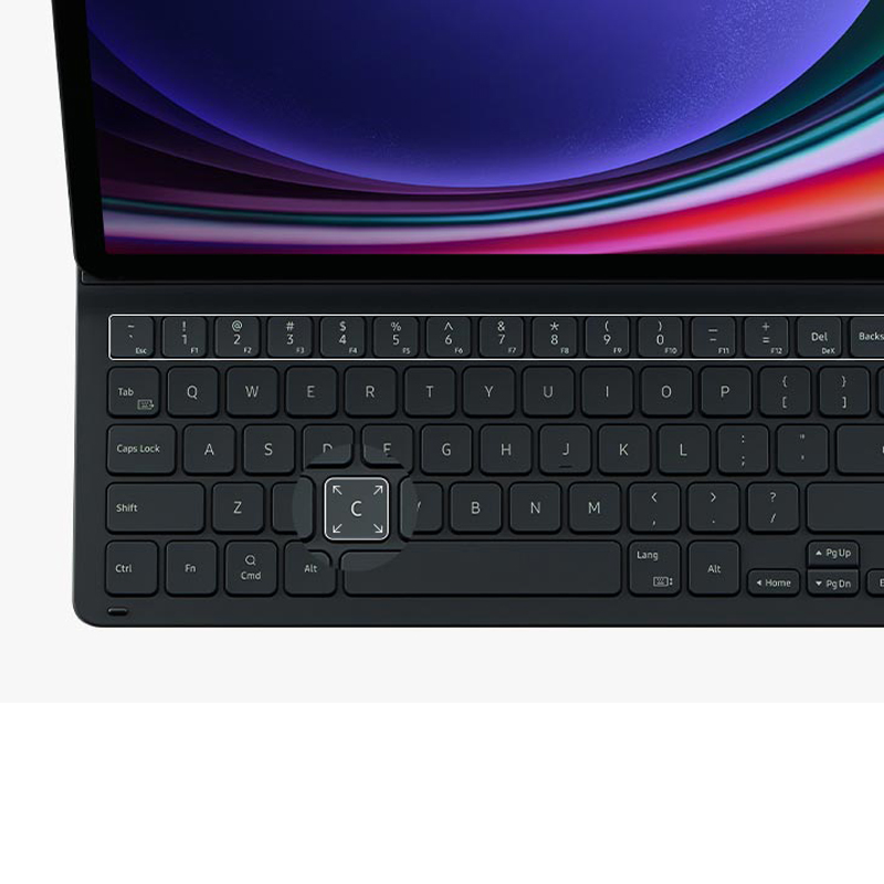 کیف کیبورد دار سامسونگ مدل Slim EF-DX710 مناسب Galaxy Tab S9 Plus / S9 Fe Plus