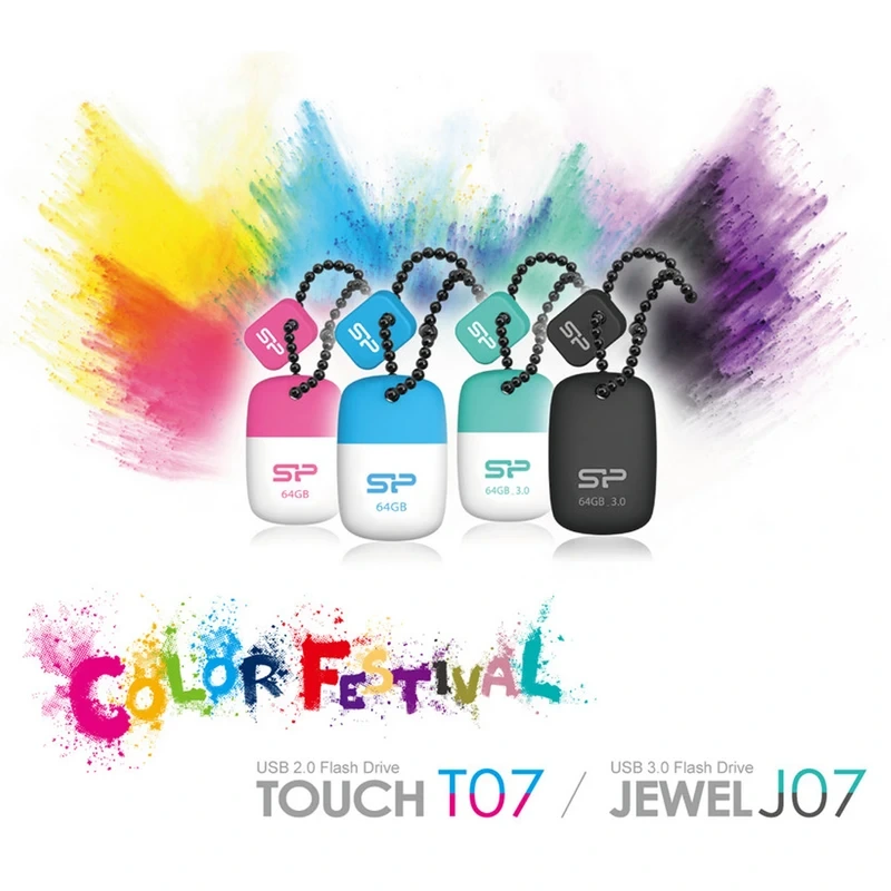 قیمت و خرید فلش مموری 64 گیگ سیلیکون پاور مدل Touch T07