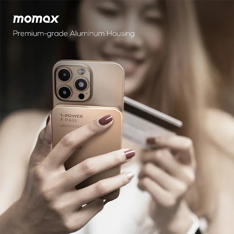 momax 1-Power F.Pass⁺ 10000mAh Magnetic Battery Pack with Built-in Cable