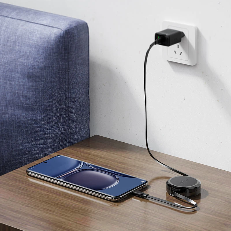 قیمت و خرید کابل شارژ 60 وات 0.8 متری USB-C به USB-C ایس فست مدل C13-03