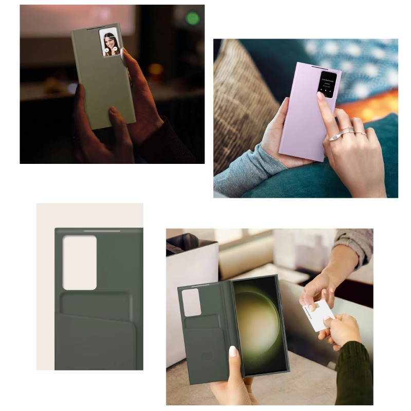 قیمت و خرید کیف کلاسوری هوشمند سامسونگ مدل Smart View Wallet Case مناسب Galaxy S23 Ultra (غیر اصل)