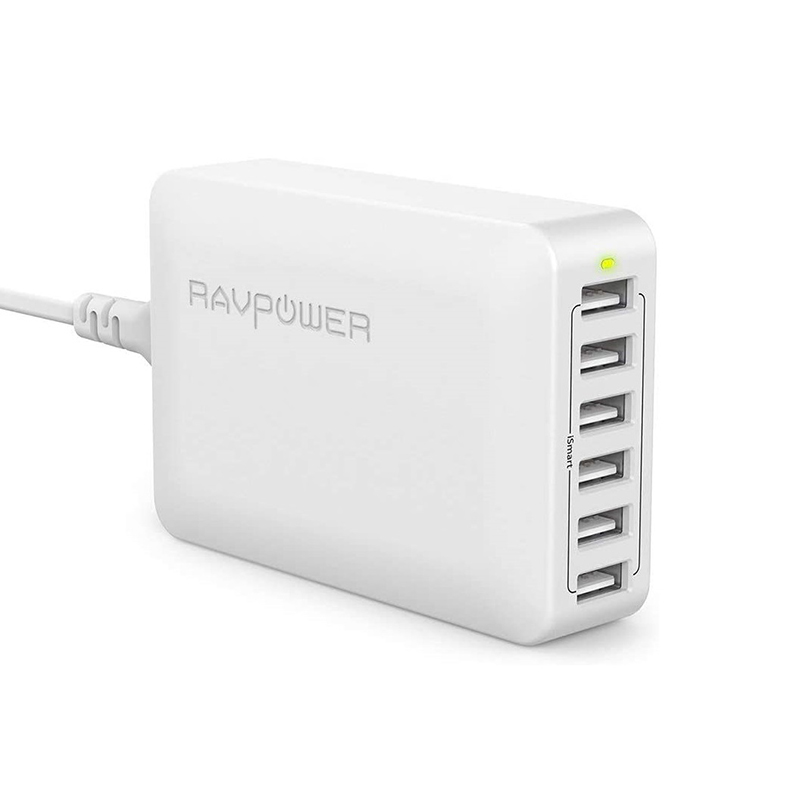 شارژر دیواری 6 پورت راوپاور | Ravpower 60W Desktop Charger RP-PC028