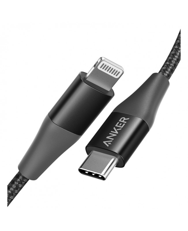 کابل تبدیل type-c به لایتنینگ انکر 0.9 متری | ANKER A8652 Powerline + II 3 ft