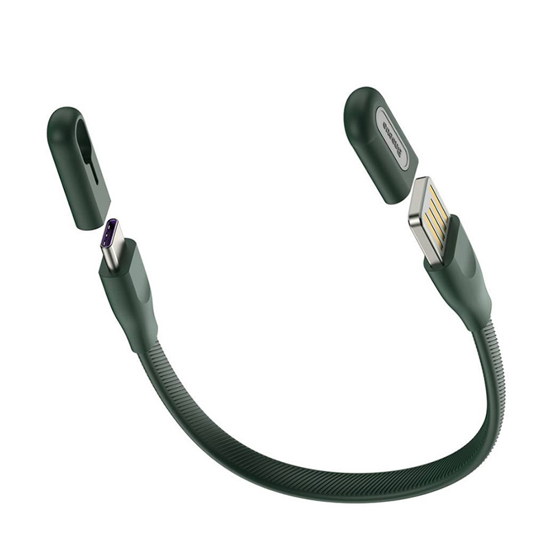 کابل تبدیل 22 سانتی متری USB به Type-C باسئوس | Bracelet Cable CATFH-06B