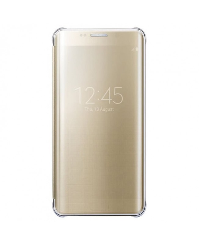 کیف کلاسوری هوشمند Clear View Standing Cover سامسونگ گلکسی S6 Edge Plus