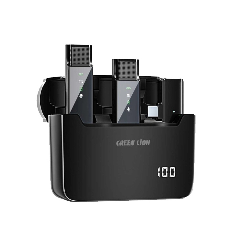 میکروفون یقه ای Green Lion مدل 2IN1 WIRELESS MICROPHONE TYPE-C