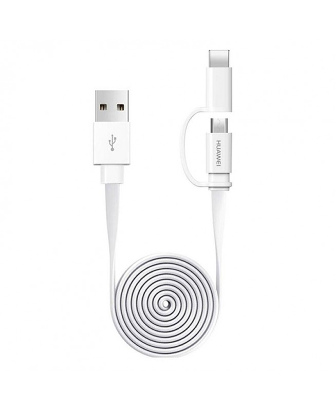 کابل تبدیل USB به microUSB/USB-C هوآوی طول 1.5 متر | Huawei 2-in-1 Data Cable