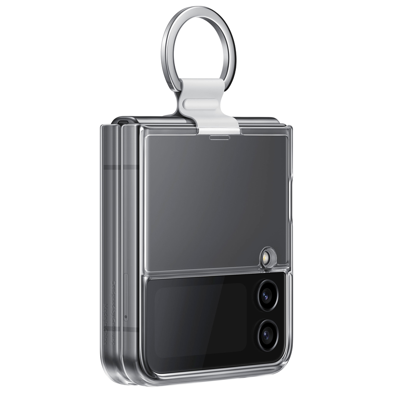 کاور بی رنگ سامسونگ Clear Cover With Ring EF-OF721 سامسونگ Galaxy Z Filp 4