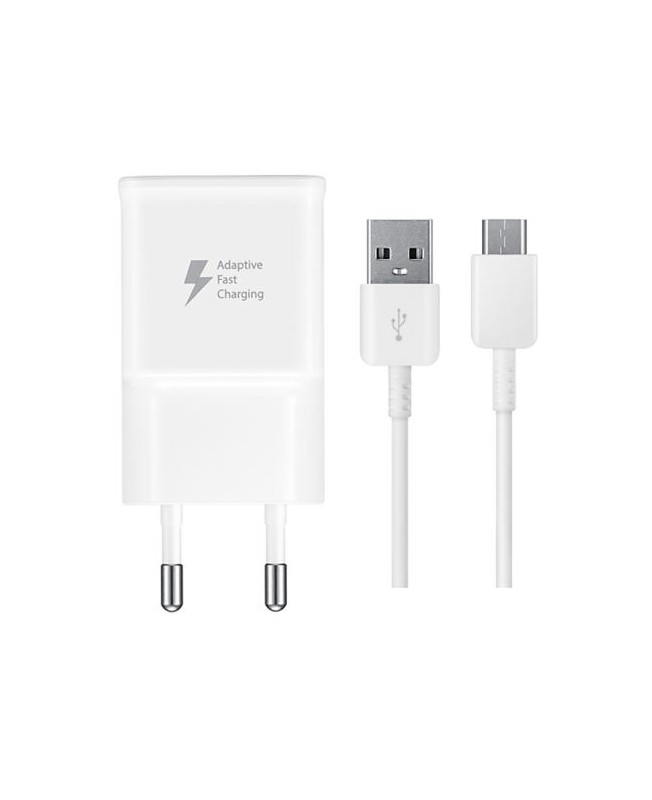 شارژر دیواری سامسونگ به همراه کابل Samsung EP-TA20EWEGWW Cable microUSB