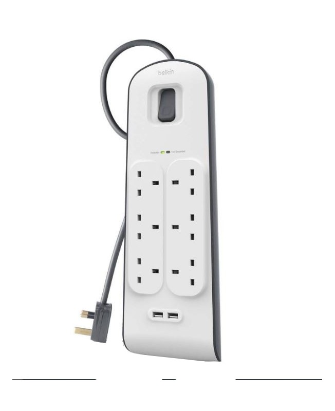 چندراهی برق بلکین 8 پورت | Belkin BSV604AF2M