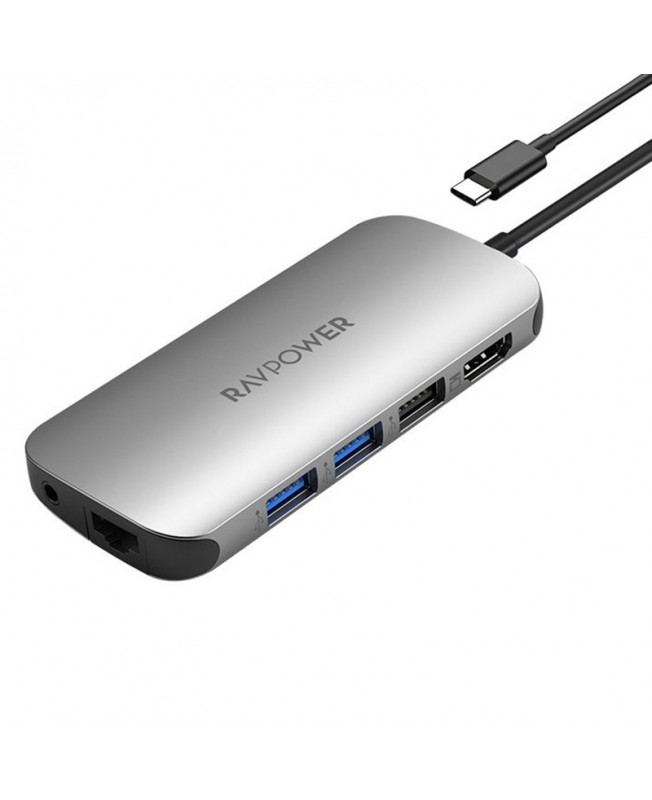 هاب 9 پورت USB-C راوپاور | RAVPOWER Type-c Hub
