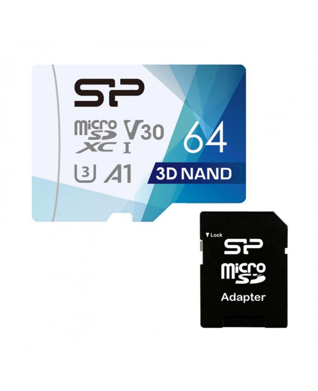 کارت حافظه microSDXC سلیکون پاور ظرفیت 64 گیگابایت