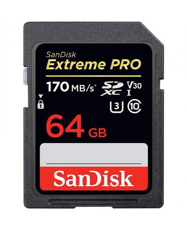 کارت حافظه اس دی سن دیسک ظرفیت 64 گیگابایت| SanDisk Extreme Pro V30