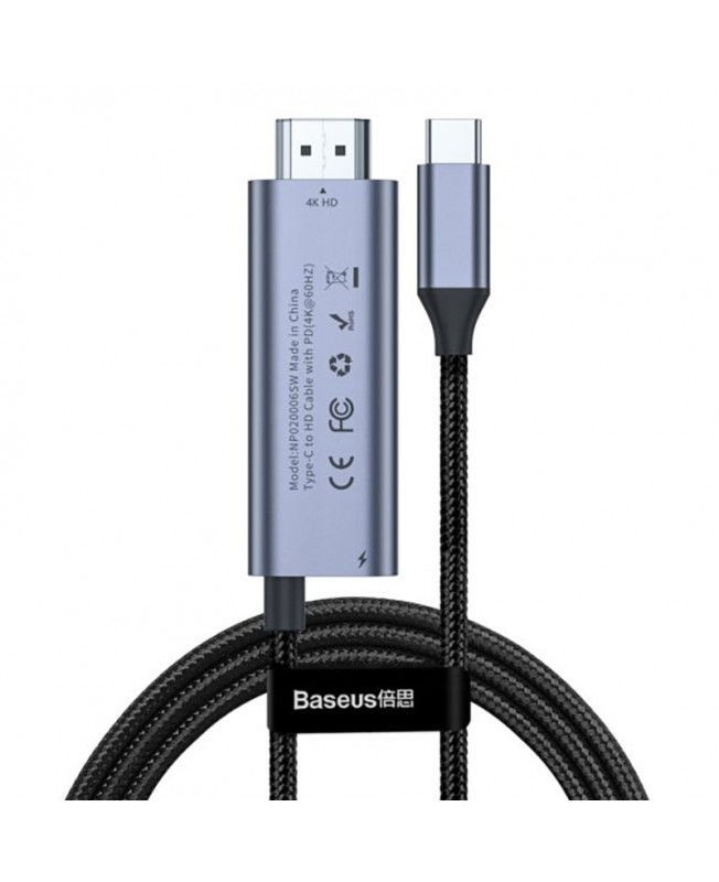 کابل تبدیل USB-C به HDMI بیسوس 1.8 متر | Baseus CATCY-D