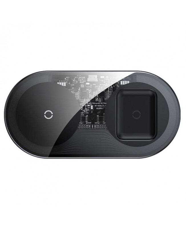 شارژر 2 در 1 بی سیم بیسوس | Baseus Simple 2in1 Wireless Charger