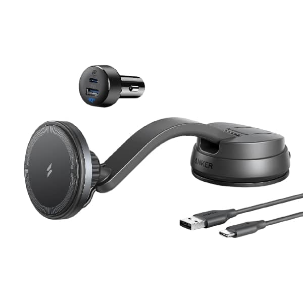 شارژر وایرلس و پایه نگهدارنده مغناطیسی انکر مدل 613 MagGo B2930