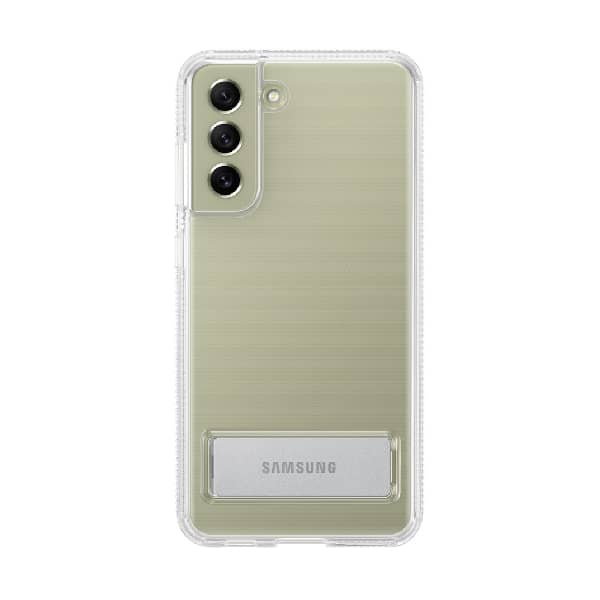 کاور بی رنگ سامسونگ مدل Clear Standing Cover EF-JG990 مناسب برای Galaxy S21 Fe