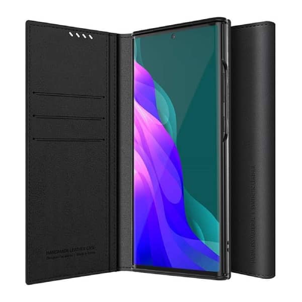 کیف چرمی گوشی آراری مدل Mustang Diary مناسب Galaxy Note 20 Ultra