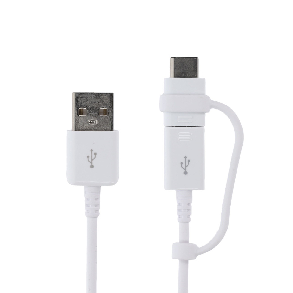 کابل شارژ USB به تایپ سی و میکرو یو اس بی سامسونگ مدل EP-DG930DWE