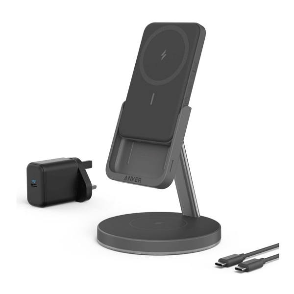 شارژر بی سیم و پاوربانک مگنتی همراه با کابل انکر مدل B25A72 633 MagGo