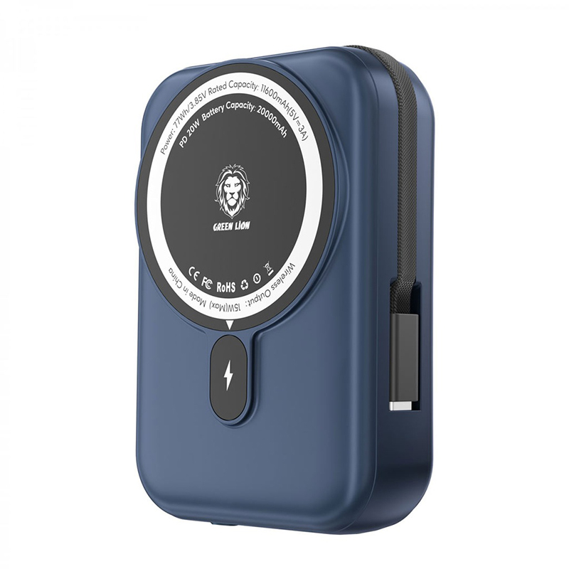 پاوربانک مگ سیف 15 وات 20000 میلی آمپر گرین لاین مدل موناکو