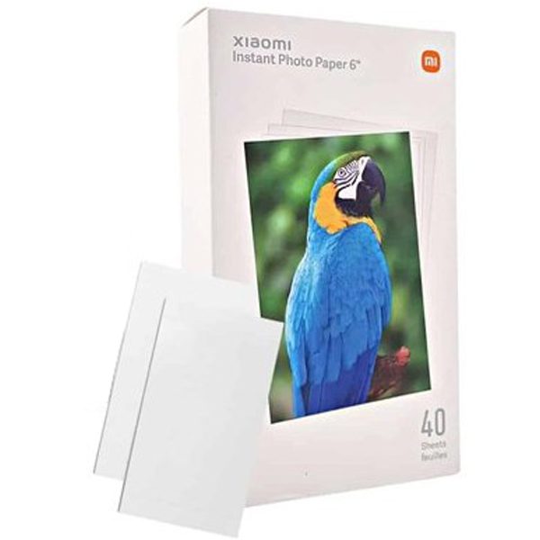 کاغذ چاپ عکس 40 تایی 6 اینچ شیائومی مناسب پرینتر 1S Set