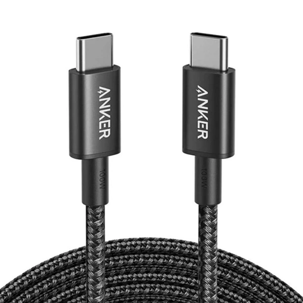 کابل شارژ 100 وات 1 متری USB-C به USB-C انکر مدل A8756