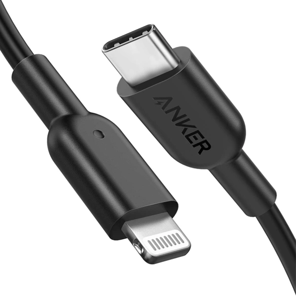 کابل شارژ 90 سانتی متری USB-C به لایتنینگ انکر مدل A81B5