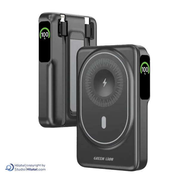 پاوربانک وایرلس شارژ 15 وات 10000 میلی آمپر گرین لاین مدل GL-PB96