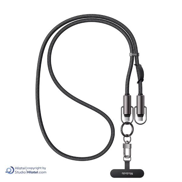 بند آویز موبایل و کابل شارژ 60 وات 1.2 متری USB-c به USB-C مک دودو مدل CA-683