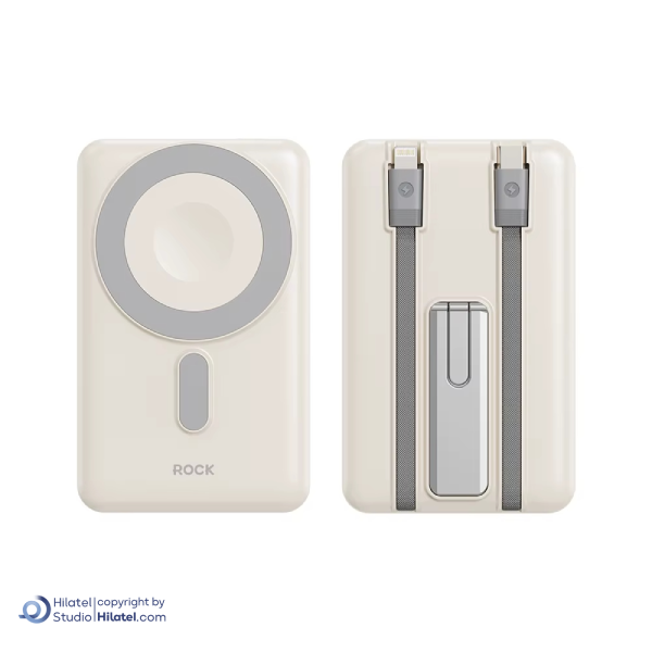 پاوربانک مگ سیف 15 وات 10000 میلی آمپر راک مدل P50