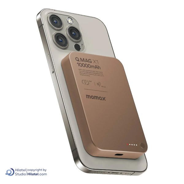 پاوربانک مگ سیف 15 وات 10000 میلی آمپر مومکس مدلQ.MAG X1