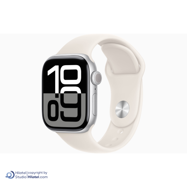 اپل واچ سری 10 آلومینیوم مدل 42 میلی متری با بند سیلیکونی