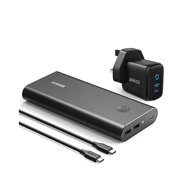 پاوربانک 45 وات 26800 میلی امپر انکر مدل B1376 به همراه آداپتور 30 وات