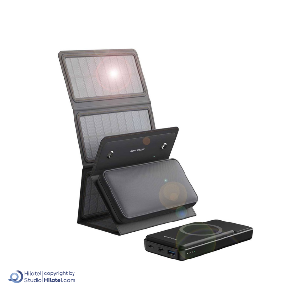 پاوربانک خورشیدی 10000 میلی آمپر ساعت گرین لاین مدل سولار مکس