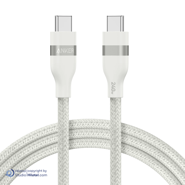 کابل شارژ 240 وات 1.8 متری USB-C به USB-C انکر مدل A82E2H12