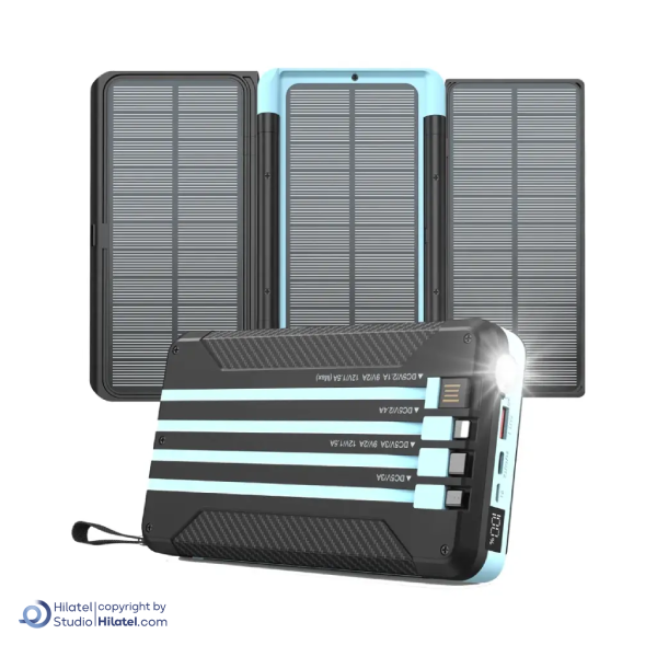پاوربانک خورشیدی 16000 میلی آمپر پاورولوژی مدل PP070