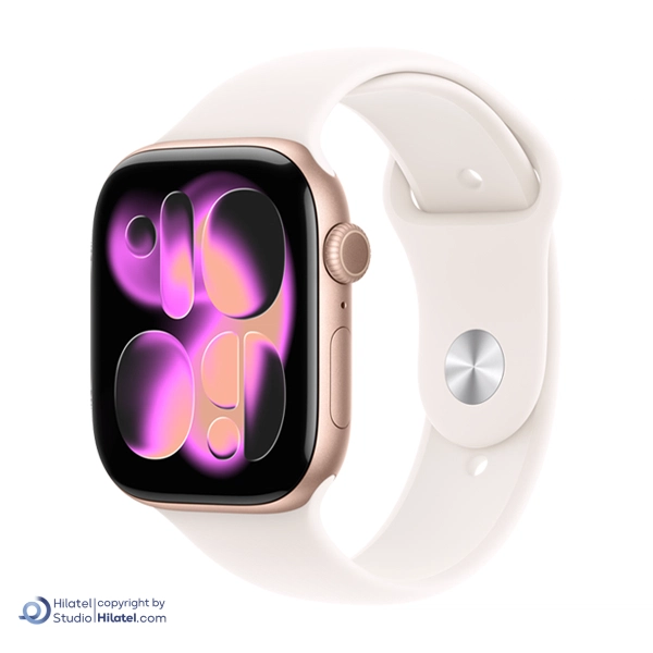 اپل واچ سری 11 آلومینیوم مدل 42 میلی متری با بند سیلیکونی