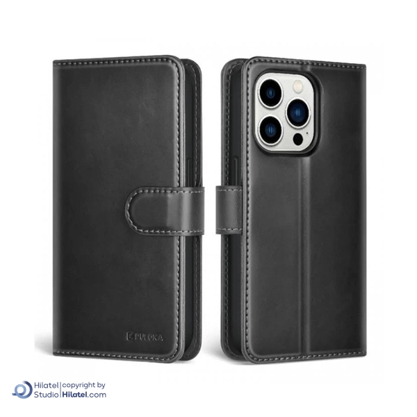 کیف کلاسوری پولوکا مناسب برای گوشی موبایل اپل iPhone 15 Pro