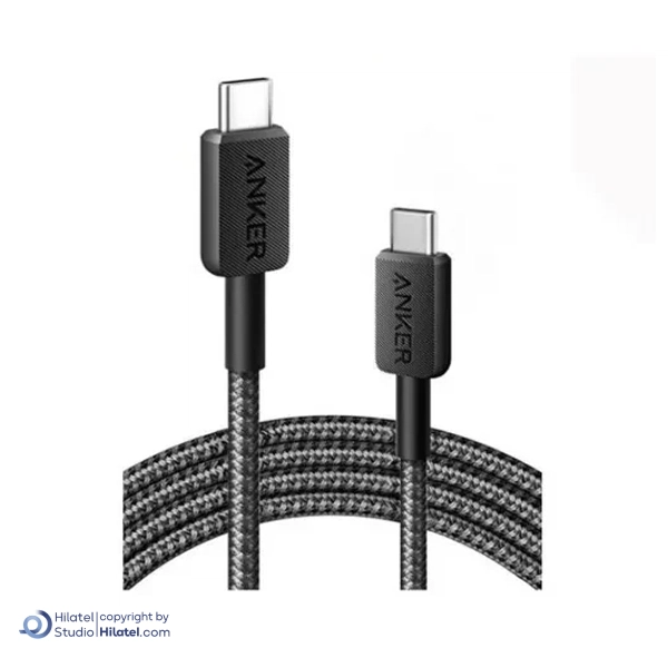 کابل شارژ 240 وات 1.8 متری USB-C به USB-C انکر مدل A81D6