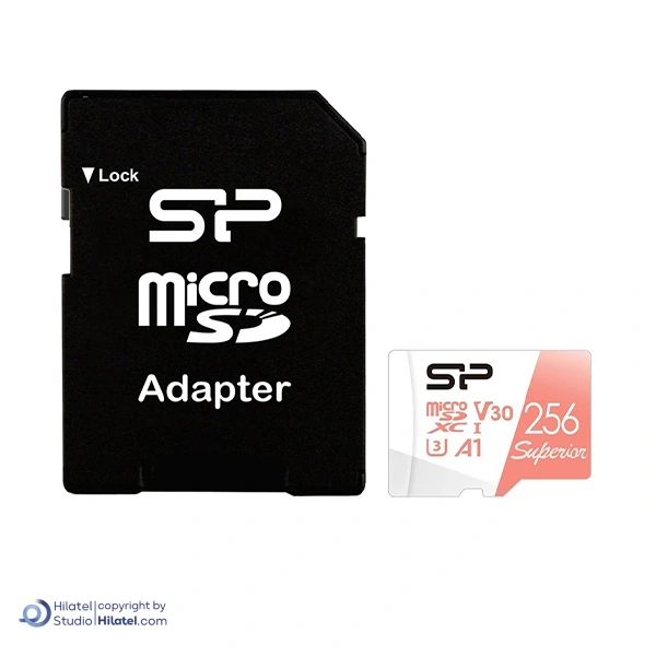 کارت حافظه Micro SD سیلیکون پاور ظرفیت 256 گیگابایت مدل Superior A1