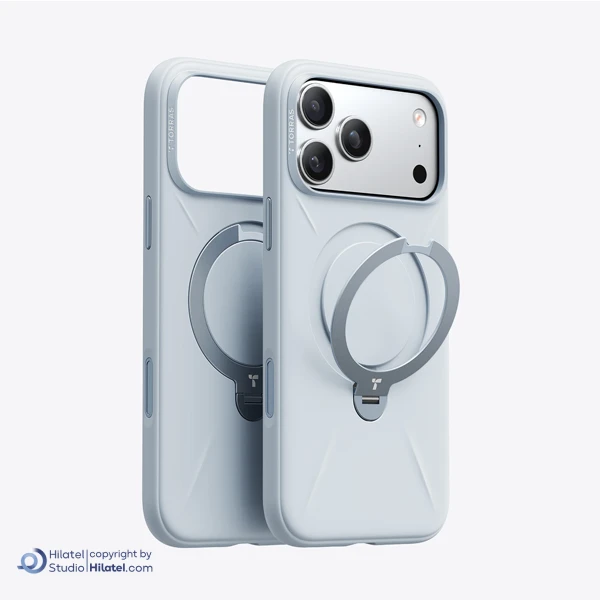 قاب سیلیکونی گوشی توراس مدل 360 spin stand مناسب iPhone 17 Pro Max
