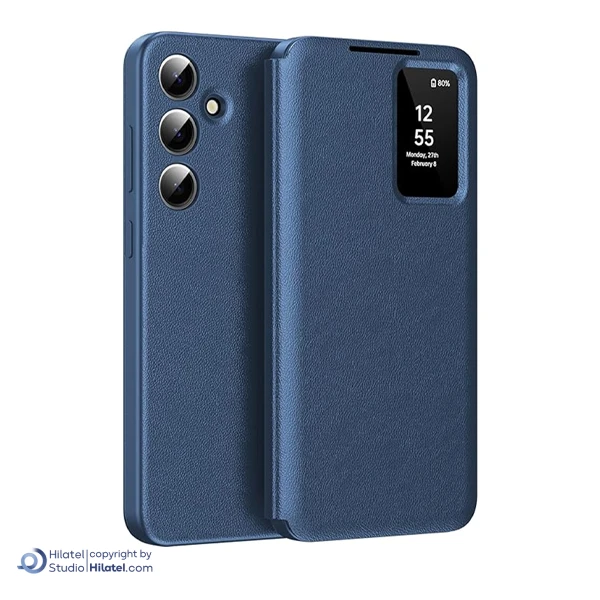 کیف کلاسوری هوشمند سامسونگ مدل Smart View Wallet Case مناسب Galaxy S25 FE (با برنامه /غیر اصل)