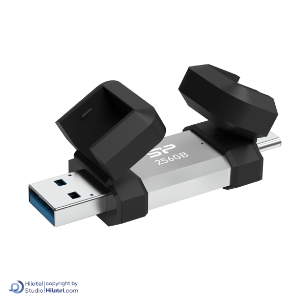 فلش مموری OTG سیلیکون پاور ظرفیت 256 گیگابایت مدل Mobile C51